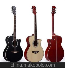 40寸缺角民謠吉他云杉啞光彩貝 質量好,手感好,音色好 民族彈撥樂器