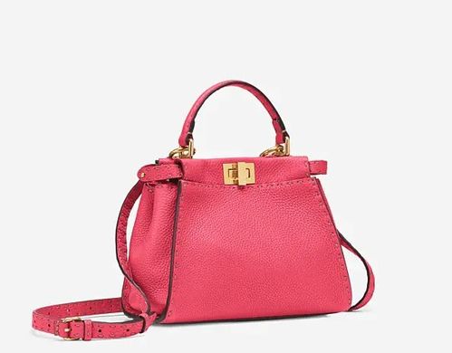 FENDI 2020早秋包款上新 藍色格紋編織 法棍 吉他包